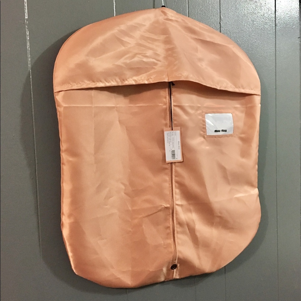 MIU MIU of Prada Travel Garment Zip Bag Small